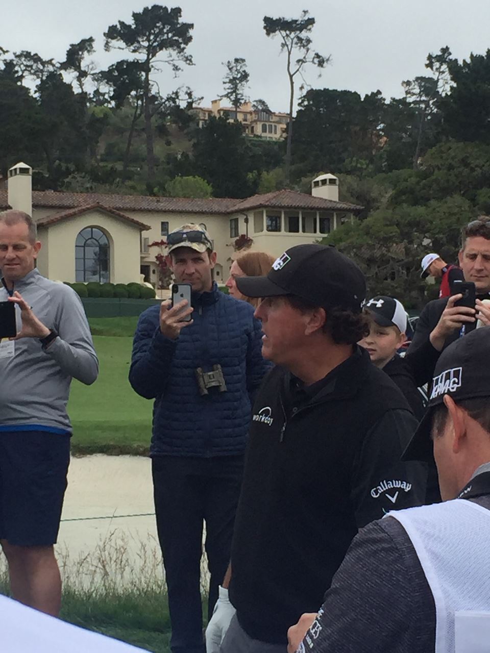 Phil Mickelson among the fans